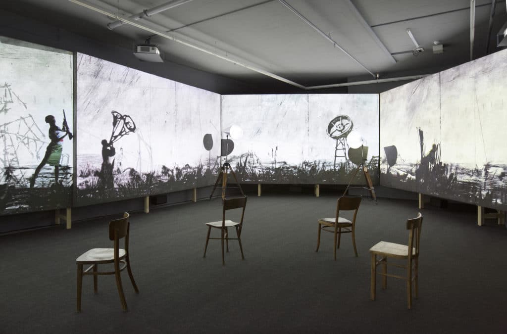 William Kentridge. More Sweetly Play the Dance. 2017. Multichannel video installation William Kentridge. More Sweetly Play the Dance. 2017. Multichannel video installation