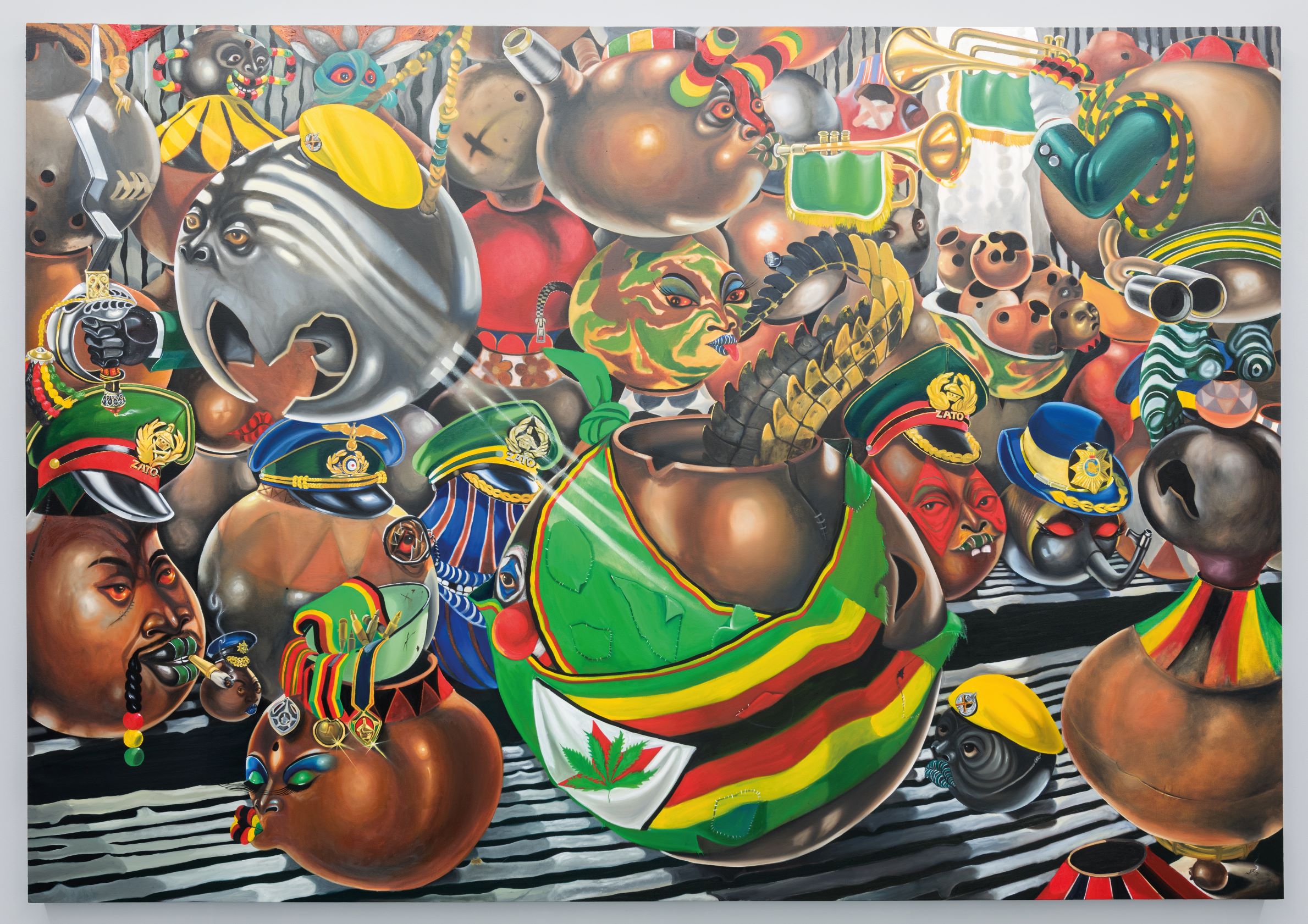Kufa Makwavarara Painting Five Bhobh Zimbabwe Zeitz MOCAA