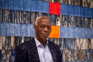 Abdoulaye Konaté Portrait of Abdoulaye Konate. Courtesy of the artist and Blain|Southern, London.